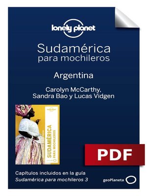 cover image of Sudamérica para mochileros 3. Argentina